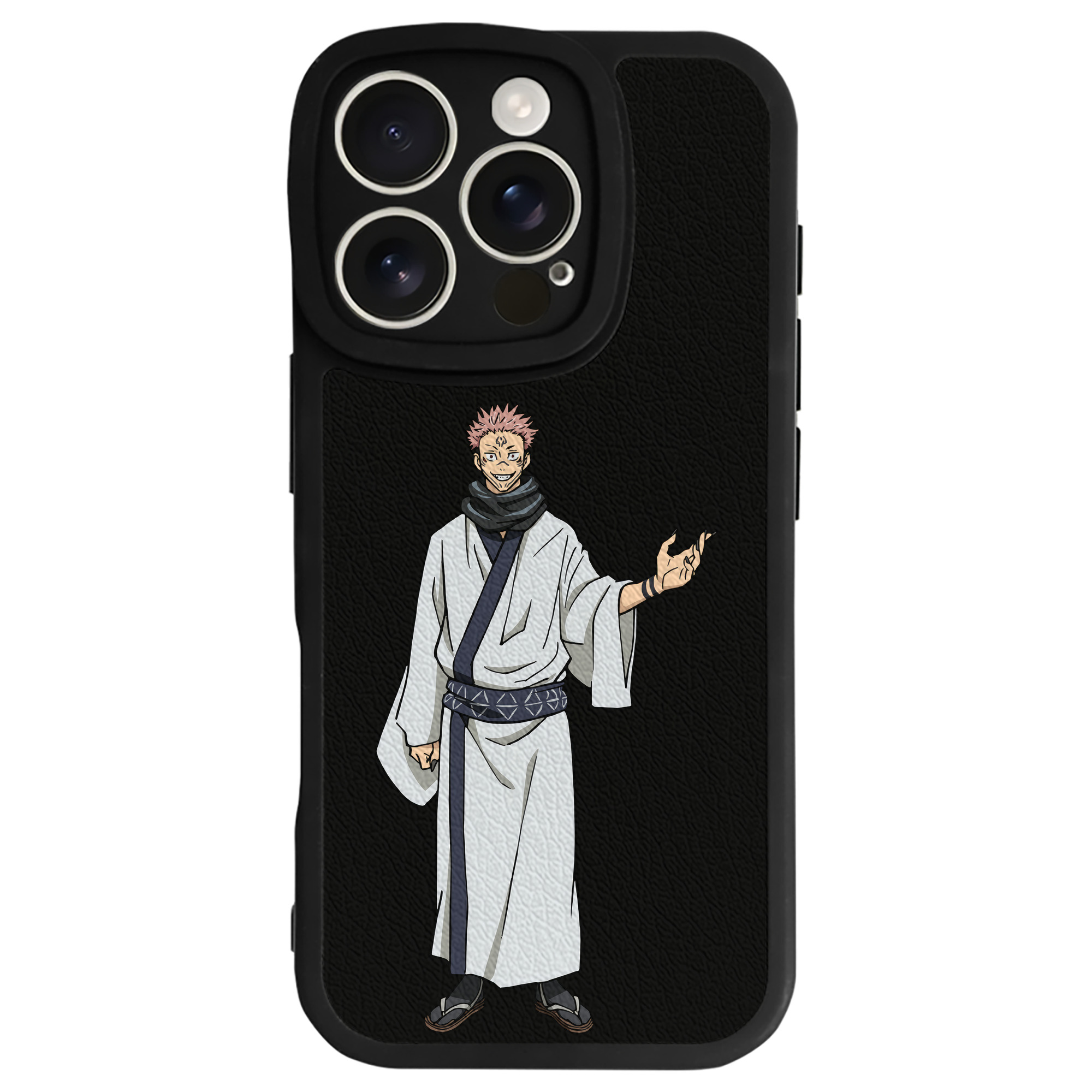 （画像用） 呪術廻戦 Jujutsu Kaisen 【iPhone 16シリーズ対応】シリコンスマホケース（レザー調） 材質：シリコン